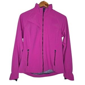 Zero Restriction Womens Pink Tour Series Performance Full Zip Golf Jacket Small